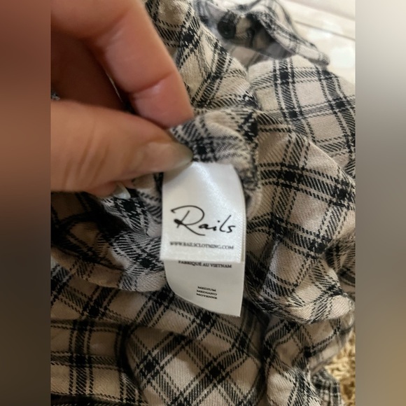 Rails Angelica Shirt Malt Onyx flannel button down - Picture 11 of 14